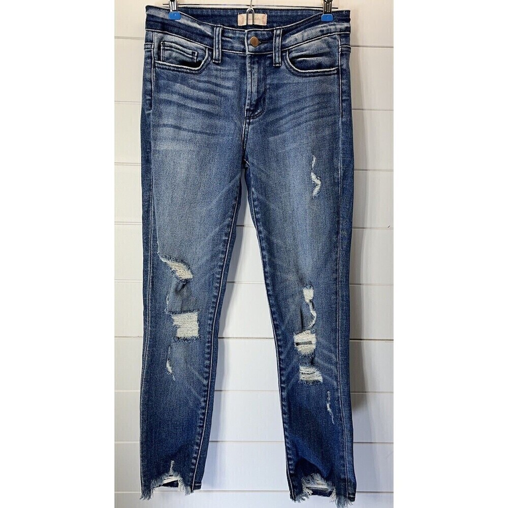 Altar'd State Jeans Size 25 Women's Blue Pants Distressed Faded Skinny Stretch